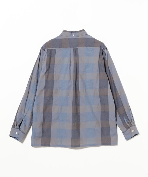 BEAMS PLUS(ビームスプラス)の「Open B.D. Indigo Panama Weave Plaid(シャツ/ブラウス・メンズ・インディゴブルー・SMALL/LARGE/MEDIUM/X-LARGE)」の9枚目の写真