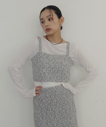 hellam | MIXヤーンスラブニットビスチェ(ベスト)