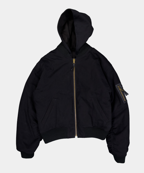 SLOWACID（スローアシッド）の「ヘビーリバーシブルボンバージャケット[ブラック]（ブルゾン・レディース・その他・SMALL/LARGE）」の2枚目の写真
