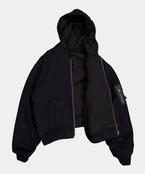 SLOWACID（スローアシッド）の「ヘビーリバーシブルボンバージャケット[ブラック]（ブルゾン・レディース・その他・SMALL/LARGE）」の4枚目の写真