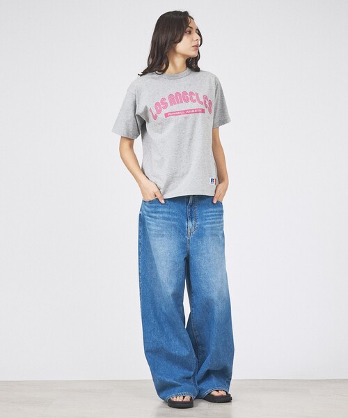 Russell Athletic(ラッセルアスレティック)の「【RUSSELL×JACKSON MATISSE】Campus Jersey Los Angeles Tee / キャンパスジャージーロサンゼルスTシャツ(Tシャツ/カットソー・レディース・グレー/ネイビー/ホワイト・フリー)」の21枚目の写真
