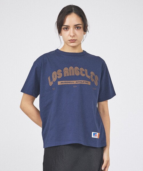 Russell Athletic(ラッセルアスレティック)の「【RUSSELL×JACKSON MATISSE】Campus Jersey Los Angeles Tee / キャンパスジャージーロサンゼルスTシャツ(Tシャツ/カットソー・レディース・グレー/ネイビー/ホワイト・フリー)」の13枚目の写真