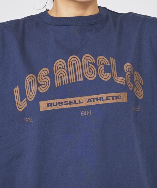 Russell Athletic(ラッセルアスレティック)の「【RUSSELL×JACKSON MATISSE】Campus Jersey Los Angeles Tee / キャンパスジャージーロサンゼルスTシャツ(Tシャツ/カットソー・レディース・グレー/ネイビー/ホワイト・フリー)」の16枚目の写真