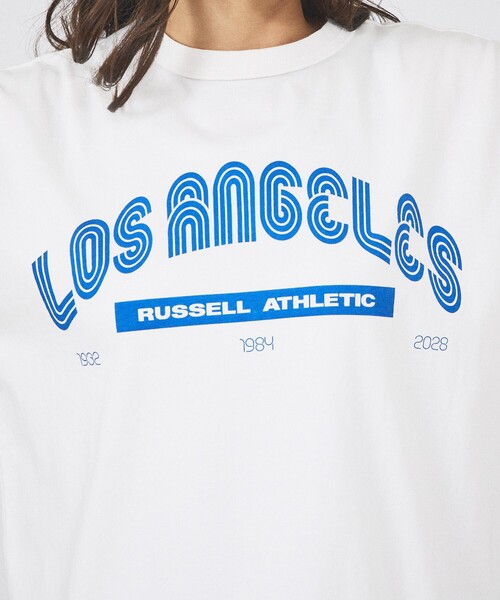 Russell Athletic(ラッセルアスレティック)の「【RUSSELL×JACKSON MATISSE】Campus Jersey Los Angeles Tee / キャンパスジャージーロサンゼルスTシャツ(Tシャツ/カットソー・レディース・グレー/ネイビー/ホワイト・フリー)」の12枚目の写真
