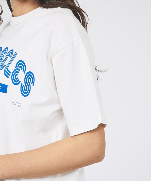 Russell Athletic(ラッセルアスレティック)の「【RUSSELL×JACKSON MATISSE】Campus Jersey Los Angeles Tee / キャンパスジャージーロサンゼルスTシャツ(Tシャツ/カットソー・レディース・グレー/ネイビー/ホワイト・フリー)」の4枚目の写真