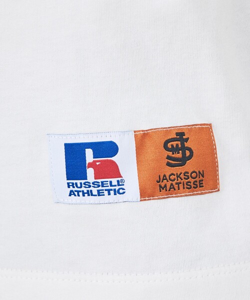 Russell Athletic(ラッセルアスレティック)の「【RUSSELL×JACKSON MATISSE】Campus Jersey Los Angeles Tee / キャンパスジャージーロサンゼルスTシャツ(Tシャツ/カットソー・レディース・グレー/ネイビー/ホワイト・フリー)」の6枚目の写真