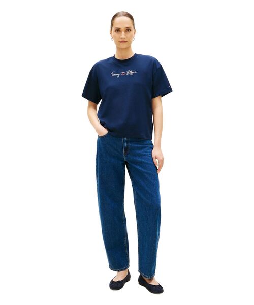 TOMMY HILFIGER(トミーヒルフィガー)の「ファングラフィックインターロックTシャツ(Tシャツ/カットソー・レディース・ホワイト/ピンク/マルチ/レッド・LARGE/X-SMALL/SMALL/MEDIUM)」の16枚目の写真