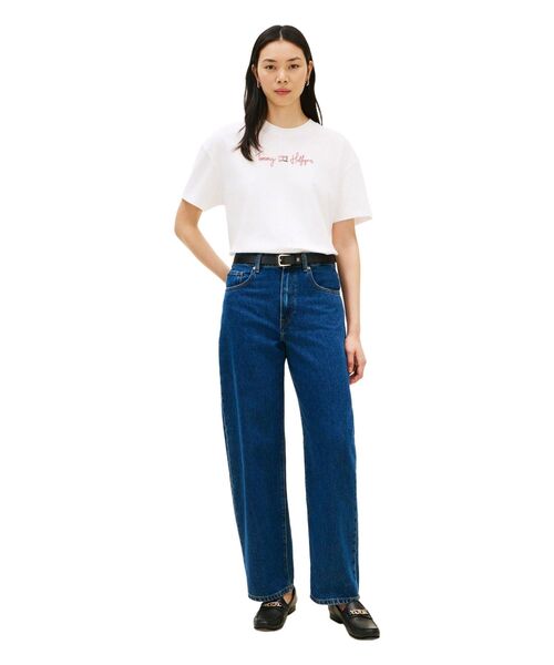 TOMMY HILFIGER(トミーヒルフィガー)の「ファングラフィックインターロックTシャツ(Tシャツ/カットソー・レディース・ホワイト/ピンク/マルチ/レッド・LARGE/X-SMALL/SMALL/MEDIUM)」の12枚目の写真