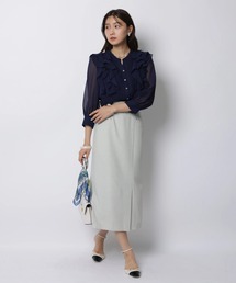 ベルト付タイトスカート