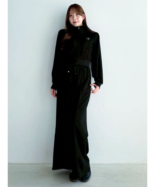 dazzlin（ダズリン）の「【≠ME 谷崎早耶コラボ】レースラインジップスウェット（スウェット・レディース・ブラック/ピンク/グレー・MEDIUM/SMALL）」の8枚目の写真