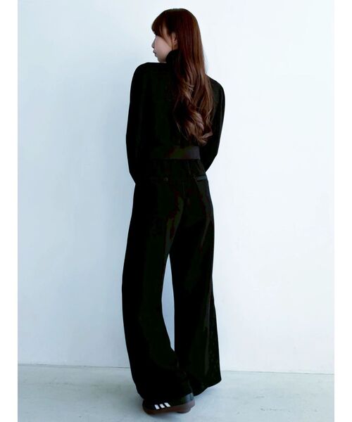 dazzlin（ダズリン）の「【≠ME 谷崎早耶コラボ】レースラインジップスウェット（スウェット・レディース・ブラック/ピンク/グレー・MEDIUM/SMALL）」の9枚目の写真