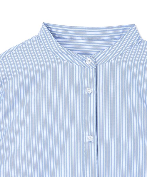 A/C DESIGN BY ALPHA CUBIC（エーシーデザインバイアルファキュービック）の「バンドカラーストライプシャツ（シャツ/ブラウス・レディース・ブルー/ピンク・9号/11号/13号）」の16枚目の写真