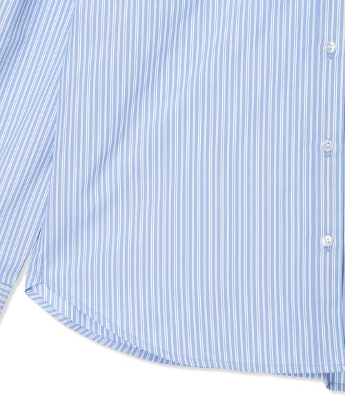 A/C DESIGN BY ALPHA CUBIC（エーシーデザインバイアルファキュービック）の「バンドカラーストライプシャツ（シャツ/ブラウス・レディース・ブルー/ピンク・9号/11号/13号）」の17枚目の写真