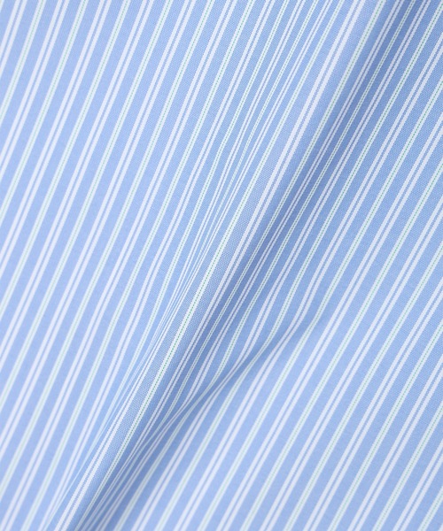 A/C DESIGN BY ALPHA CUBIC（エーシーデザインバイアルファキュービック）の「バンドカラーストライプシャツ（シャツ/ブラウス・レディース・ブルー/ピンク・9号/11号/13号）」の19枚目の写真