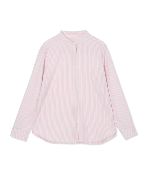 A/C DESIGN BY ALPHA CUBIC（エーシーデザインバイアルファキュービック）の「バンドカラーストライプシャツ（シャツ/ブラウス・レディース・ブルー/ピンク・9号/11号/13号）」の13枚目の写真