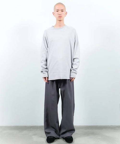 Jieda（ジエダ）の「WIDE ONE TUCK STRAIGHT PANTS（スラックス・メンズ・グレー/ブラック・1/2）」の16枚目の写真