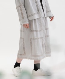 nop de nod | ハンカチ風刺繍レーススカート(スカート)