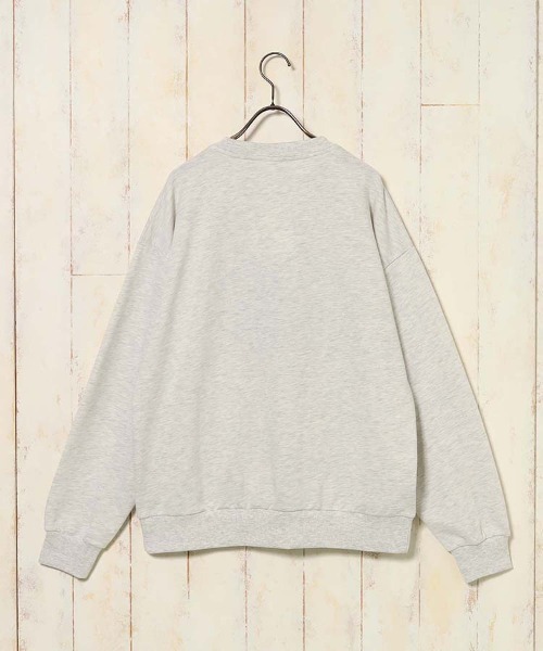 Bleu Bleuet（ブルーブルーエ）の「イヌネコ刺繍スウェット（スウェット・レディース・ブルー/アイボリー/キナリ/ピンク・M）」の5枚目の写真