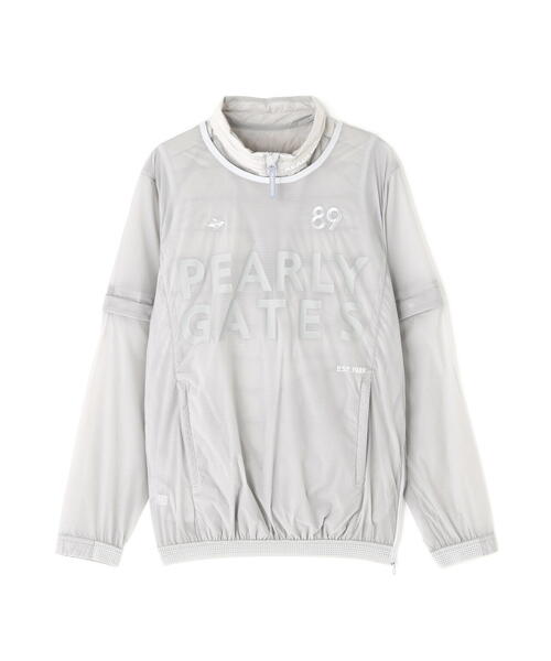 PEARLY GATES(パーリーゲイツ)の「【PEARLY GATES】ナイロンストレッチリップ(ブルゾン・レディース・ホワイト/グレー/ネイビー・MEDIUM/SMALL/LARGE)」の1枚目の写真