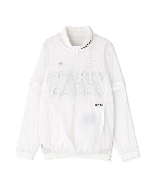 PEARLY GATES(パーリーゲイツ)の「【PEARLY GATES】ナイロンストレッチリップ(ブルゾン・レディース・ホワイト/グレー/ネイビー・MEDIUM/SMALL/LARGE)」の2枚目の写真
