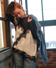 DONOBAN（ドノバン）の「アシンメトリーレースキャミ（キャミソール）」