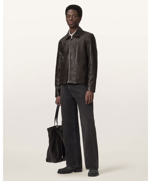 ALLSAINTS(オールセインツ)の「TUNE LEATHER BIKER JACKET | TUNE レザー バイカー ジャケット(ライダースジャケット・メンズ・ブラウン系その他・XS/S/M/L/XL)」の3枚目の写真