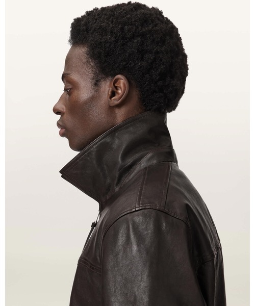 ALLSAINTS(オールセインツ)の「TUNE LEATHER BIKER JACKET | TUNE レザー バイカー ジャケット(ライダースジャケット・メンズ・ブラウン系その他・XS/S/M/L/XL)」の6枚目の写真