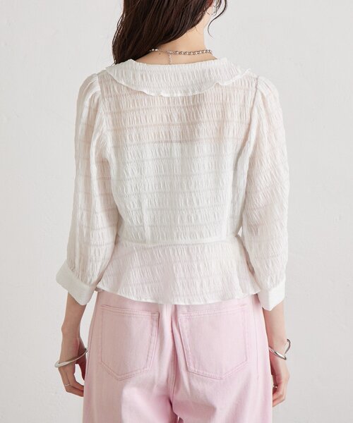 mystic（ミスティック）の「マルチリボンブラウス（シャツ/ブラウス・レディース・オフホワイト/ピンク/アイボリー/ブラック・FREE）」の22枚目の写真