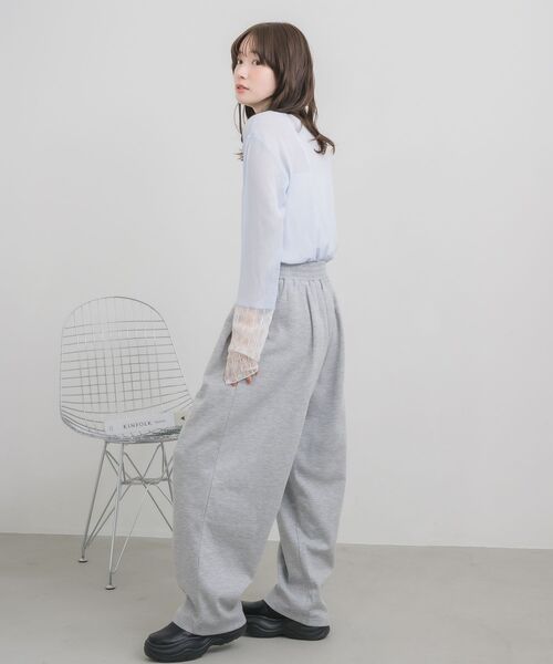 RETRO GIRL（レトロガール）の「袖レース切替PO（Tシャツ/カットソー・レディース・オフホワイト/ブルー/ピンク/ブラック・FREE）」の20枚目の写真