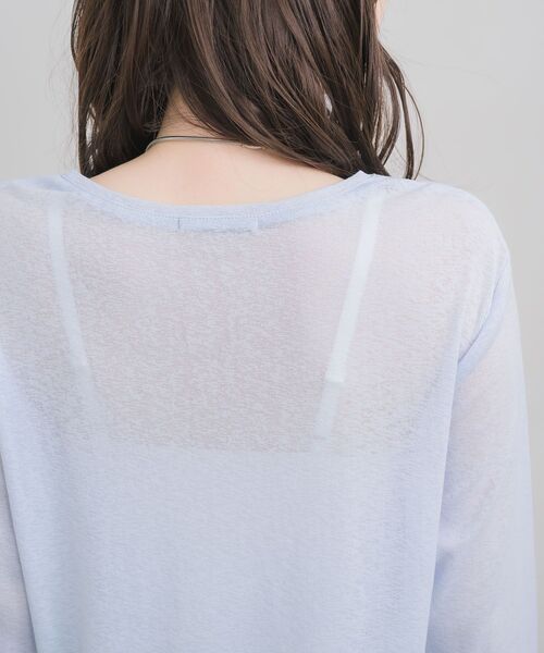 RETRO GIRL（レトロガール）の「袖レース切替PO（Tシャツ/カットソー・レディース・オフホワイト/ブルー/ピンク/ブラック・FREE）」の16枚目の写真