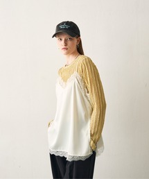 uchi.（ウチ）の「マットサテンレースキャミソールトップス（キャミソール）」