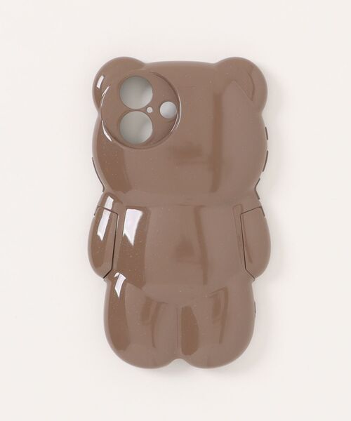 Fun & Daily(ファンアンドデイリー)の「Stand Bear iPhone Case 16 17 Pro ProMax / アイフォンケース(スマホケース/カバー・レディース・ワインレッド/グレイッシュベージュ・iPhone 16/iPhone 16 Pro/iPhone 17/iPhone 17 Pro/iPhone 17 Pro Max)」の6枚目の写真
