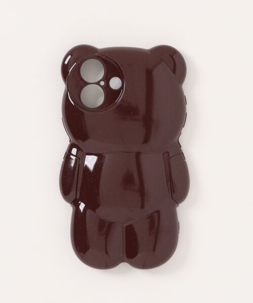 Fun & Daily(ファンアンドデイリー)の「Stand Bear iPhone Case 16 17 Pro ProMax / アイフォンケース(スマホケース/カバー・レディース・ワインレッド/グレイッシュベージュ・iPhone 16/iPhone 16 Pro/iPhone 17/iPhone 17 Pro/iPhone 17 Pro Max)」の4枚目の写真