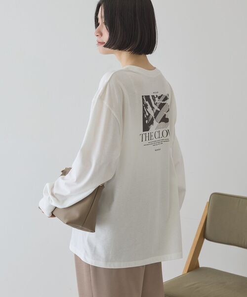 AMERICAN HOLIC（アメリカンホリック）の「BACK PHOTOプリントロンT（Tシャツ/カットソー・レディース・グレー系その他/ライトピンク/オフホワイト・FREE）」の19枚目の写真