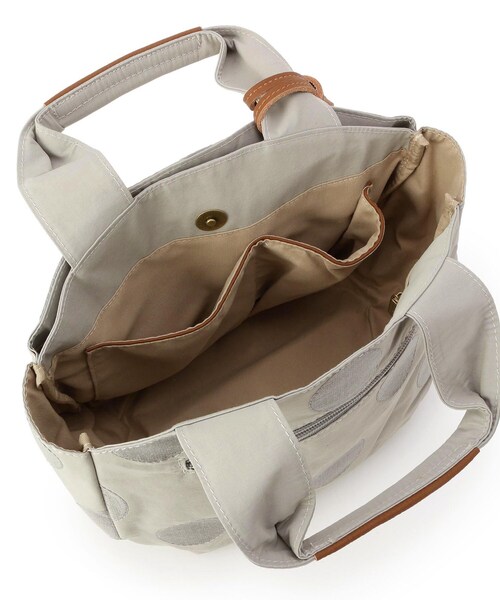 one'sterrace(ワンズテラス)の「toleur トーラ Cナイロンドット刺繍トート(トートバッグ・レディース・ライトグレー系8/ピンク系9/イエロー系8/グレー系4・99)」の17枚目の写真
