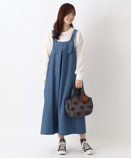 one'sterrace(ワンズテラス)の「toleur トーラ Cナイロンドット刺繍トート(トートバッグ・レディース・ライトグレー系8/ピンク系9/イエロー系8/グレー系4・99)」の20枚目の写真