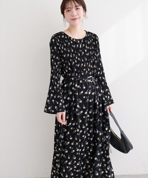 natural couture(ナチュラルクチュール)の「〈osono〉ベルト付きプリーツワンピース(ワンピース・レディース・その他4/その他1/その他3/その他2・LARGE/MEDIUM)」の4枚目の写真