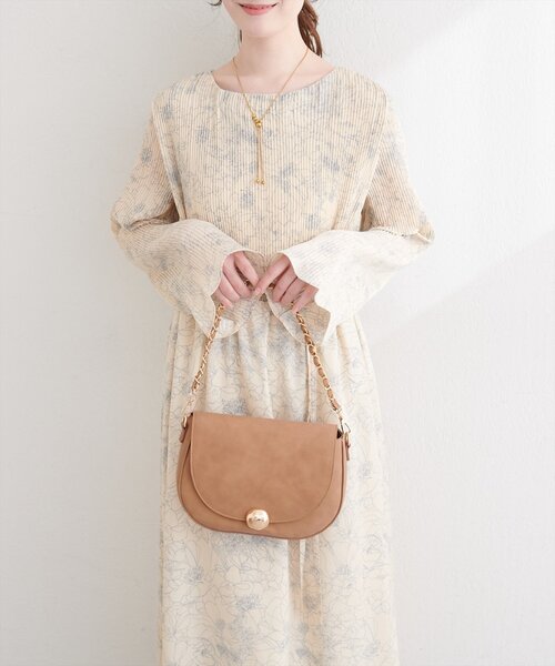 natural couture(ナチュラルクチュール)の「〈osono〉ベルト付きプリーツワンピース(ワンピース・レディース・その他4/その他1/その他3/その他2・LARGE/MEDIUM)」の5枚目の写真