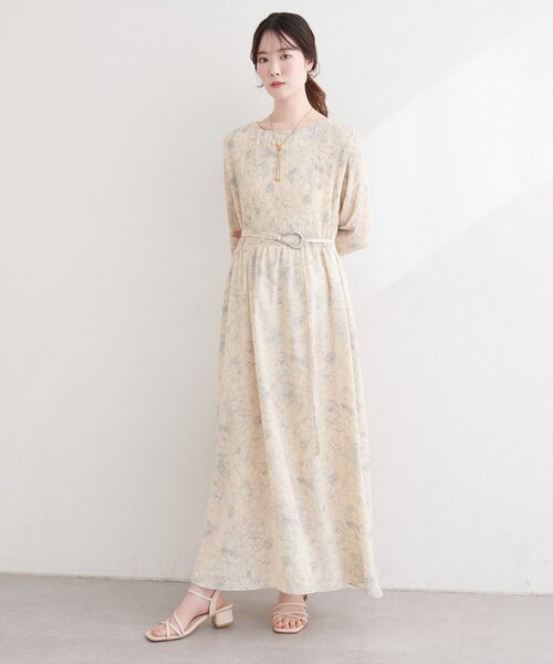 natural couture(ナチュラルクチュール)の「〈osono〉ベルト付きプリーツワンピース(ワンピース・レディース・その他4/その他1/その他3/その他2・LARGE/MEDIUM)」の8枚目の写真