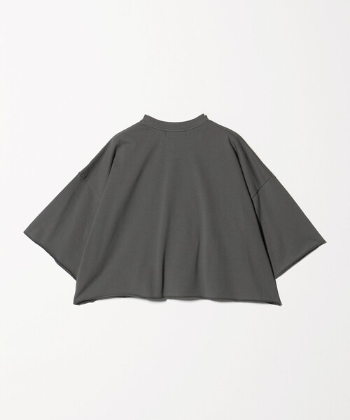 SACRA（サクラ）の「＜SACRA＞ハーフスリーブ クロップド メッセージ Tシャツ（Tシャツ/カットソー・レディース・ダークグレー/ブラック/ホワイト・38）」の16枚目の写真