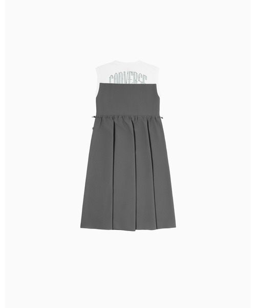 CONVERSE（コンバース）の「SEERSUCKER DOCKING ONEPIECE L / シアサッカードッキングワンピースＬ（ワンピース・レディース・チャコール・S/M）」の2枚目の写真
