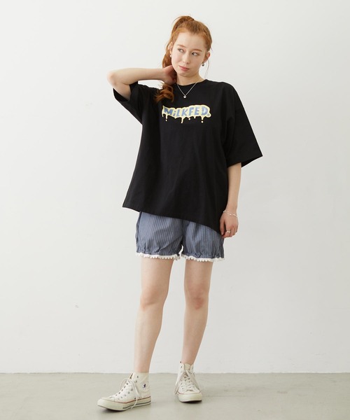 MILKFED.（ミルクフェド）の「STRIPED SHORTS（その他パンツ・レディース・ライトパープル/ネイビー/ライトピンク・ONE SIZE）」の16枚目の写真