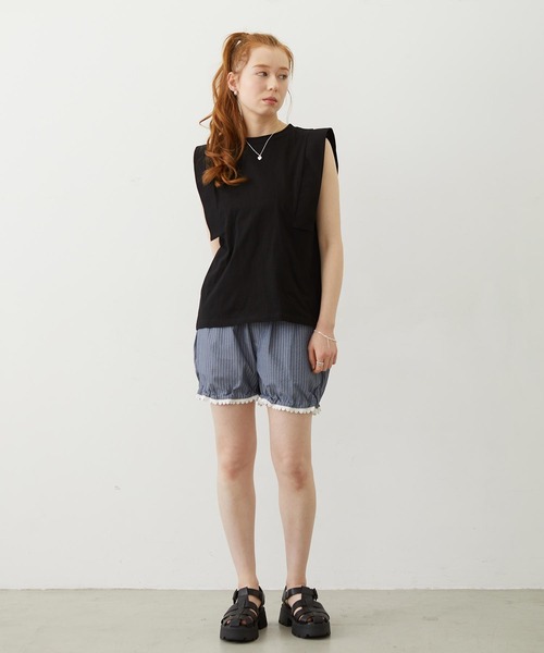 MILKFED.（ミルクフェド）の「STRIPED SHORTS（その他パンツ・レディース・ライトパープル/ネイビー/ライトピンク・ONE SIZE）」の22枚目の写真