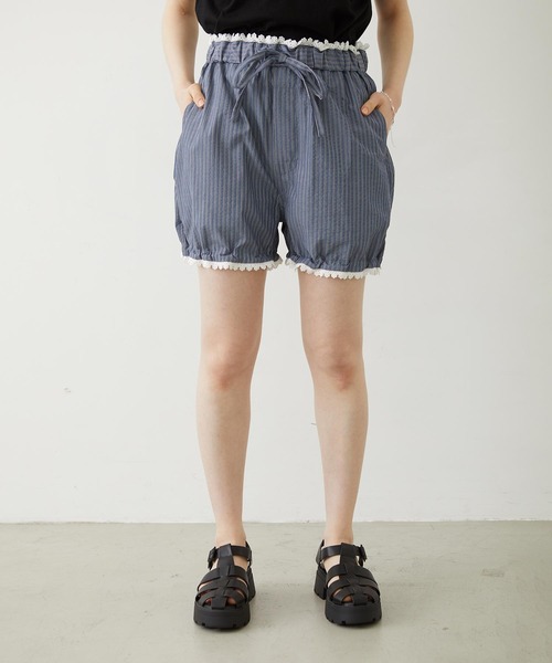 MILKFED.（ミルクフェド）の「STRIPED SHORTS（その他パンツ・レディース・ライトパープル/ネイビー/ライトピンク・ONE SIZE）」の11枚目の写真