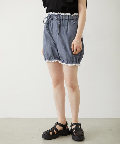 MILKFED.（ミルクフェド）の「STRIPED SHORTS（その他パンツ・レディース・ライトパープル/ネイビー/ライトピンク・ONE SIZE）」の12枚目の写真