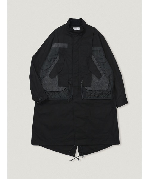 elephant TRIBAL fabrics（エレファントトライバルファブリックス）の「elephant TRIBAL fabrics Liner Docking Fishtail Coat（その他アウター・メンズ・ブラック/カーキ・FREE）」の2枚目の写真