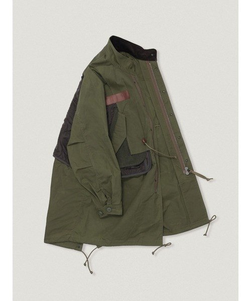 elephant TRIBAL fabrics（エレファントトライバルファブリックス）の「elephant TRIBAL fabrics Liner Docking Fishtail Coat（その他アウター・メンズ・ブラック/カーキ・FREE）」の6枚目の写真