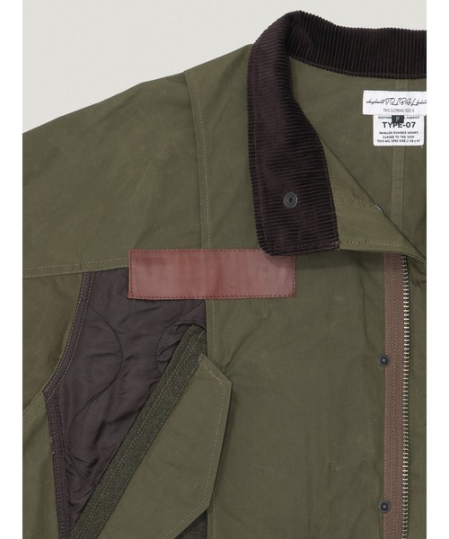 elephant TRIBAL fabrics（エレファントトライバルファブリックス）の「elephant TRIBAL fabrics Liner Docking Fishtail Coat（その他アウター・メンズ・ブラック/カーキ・FREE）」の7枚目の写真