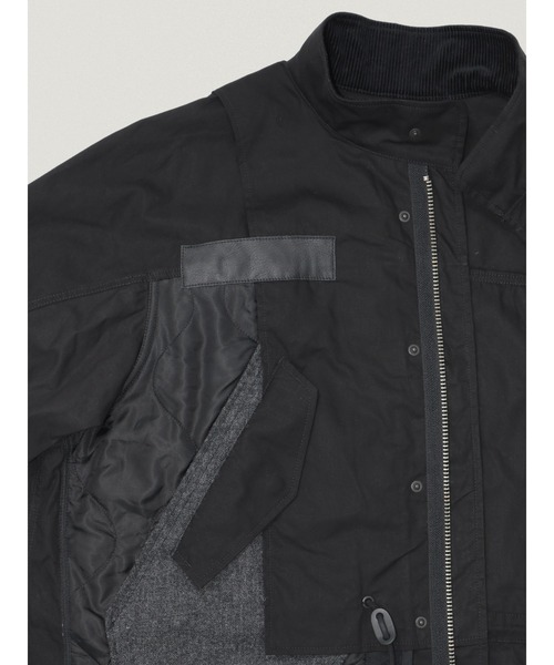 elephant TRIBAL fabrics（エレファントトライバルファブリックス）の「elephant TRIBAL fabrics Liner Docking Fishtail Coat（その他アウター・メンズ・ブラック/カーキ・FREE）」の5枚目の写真