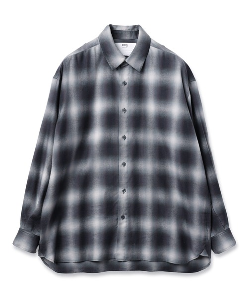 amok（アモク）の「DOCKING CHECK SHIRT（シャツ/ブラウス・メンズ・ブラウン/ネイビー・L/M/S）」の14枚目の写真